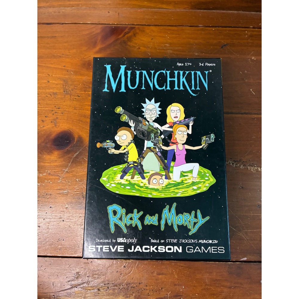 Munchkin Rick and Morty Card Game - 100% Complete - Steve Jackson